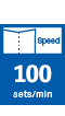 Process speed 100sets/min