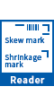 Shrinkage mark/Skew mark reader