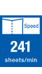 Process Speed 241sheets per minute