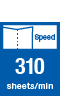 Process Speed 260sheets per minute