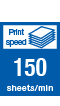 Process Speed 150sheets per minute