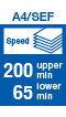A4SEF speed upeer200min/lower65min