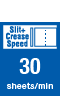 Slit Creaser Speed 30sheets per minute