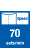 Process speed 70sets/min
