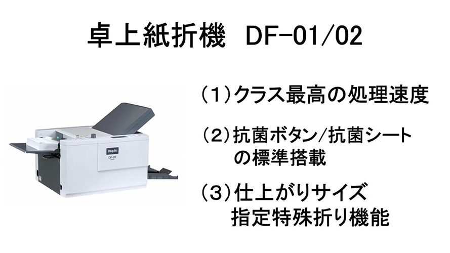 紙折機（紙折り機）｜デュプロフォルダー DF-01