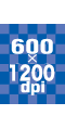 600×1200dpi